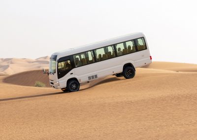 4x4 Bus Conversion Desert Navigating